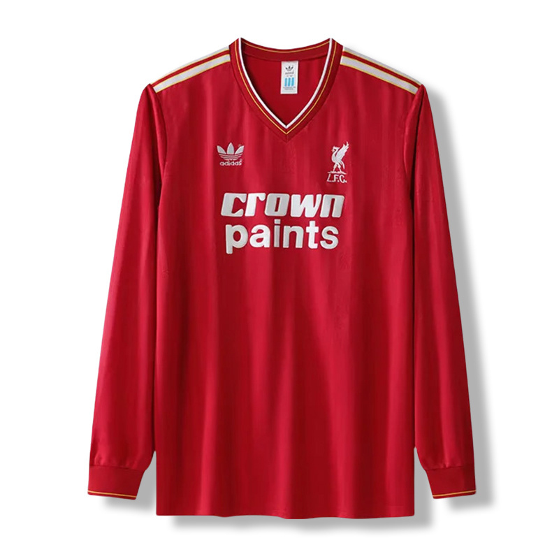 Retro Liverpool 86/87 Long Sleeve Home Jersey – Replica Football Shirt – S-XXL