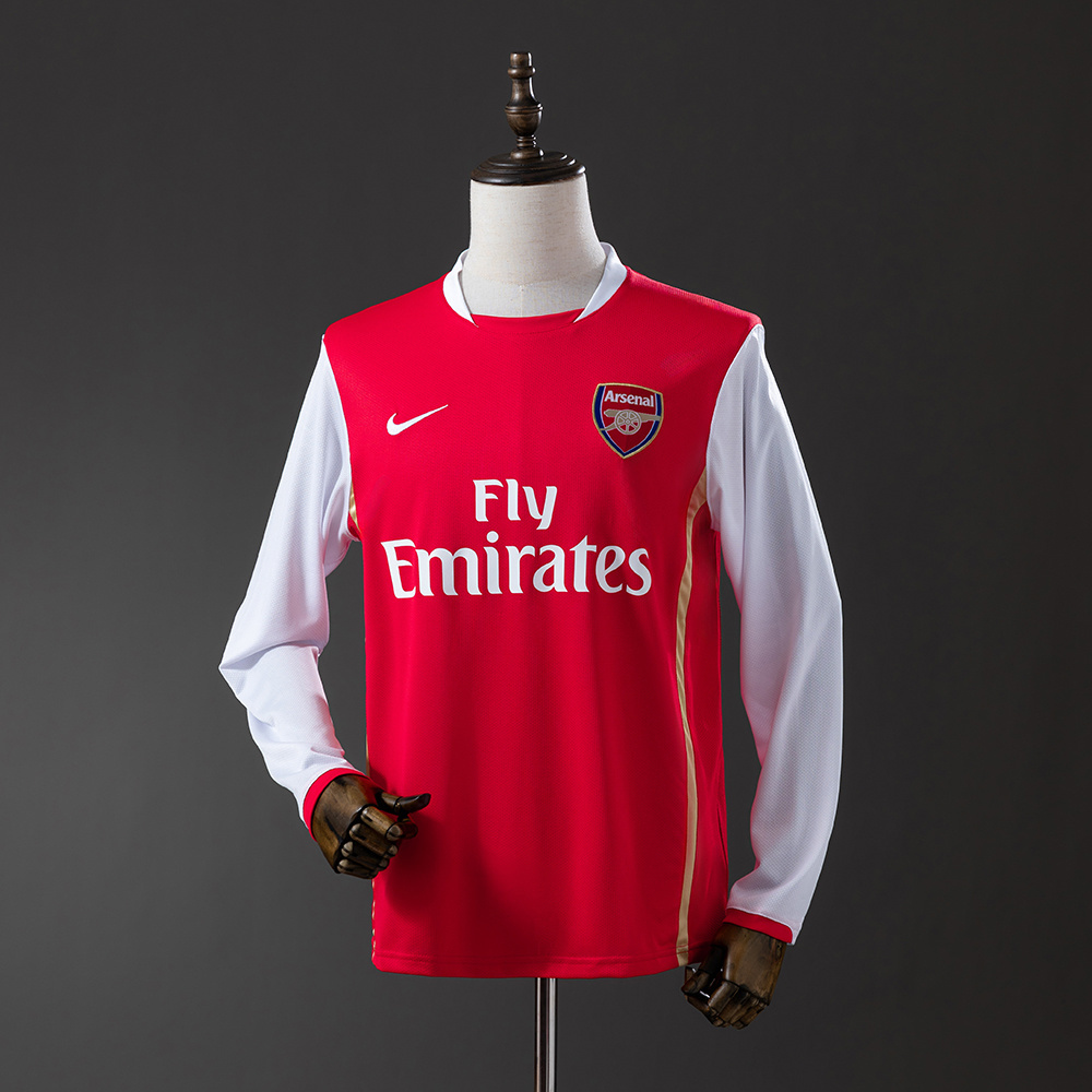 Arsenal 2006/07 Home Long Sleeve Retro Jersey – Replica Football Shirt – S–XXL