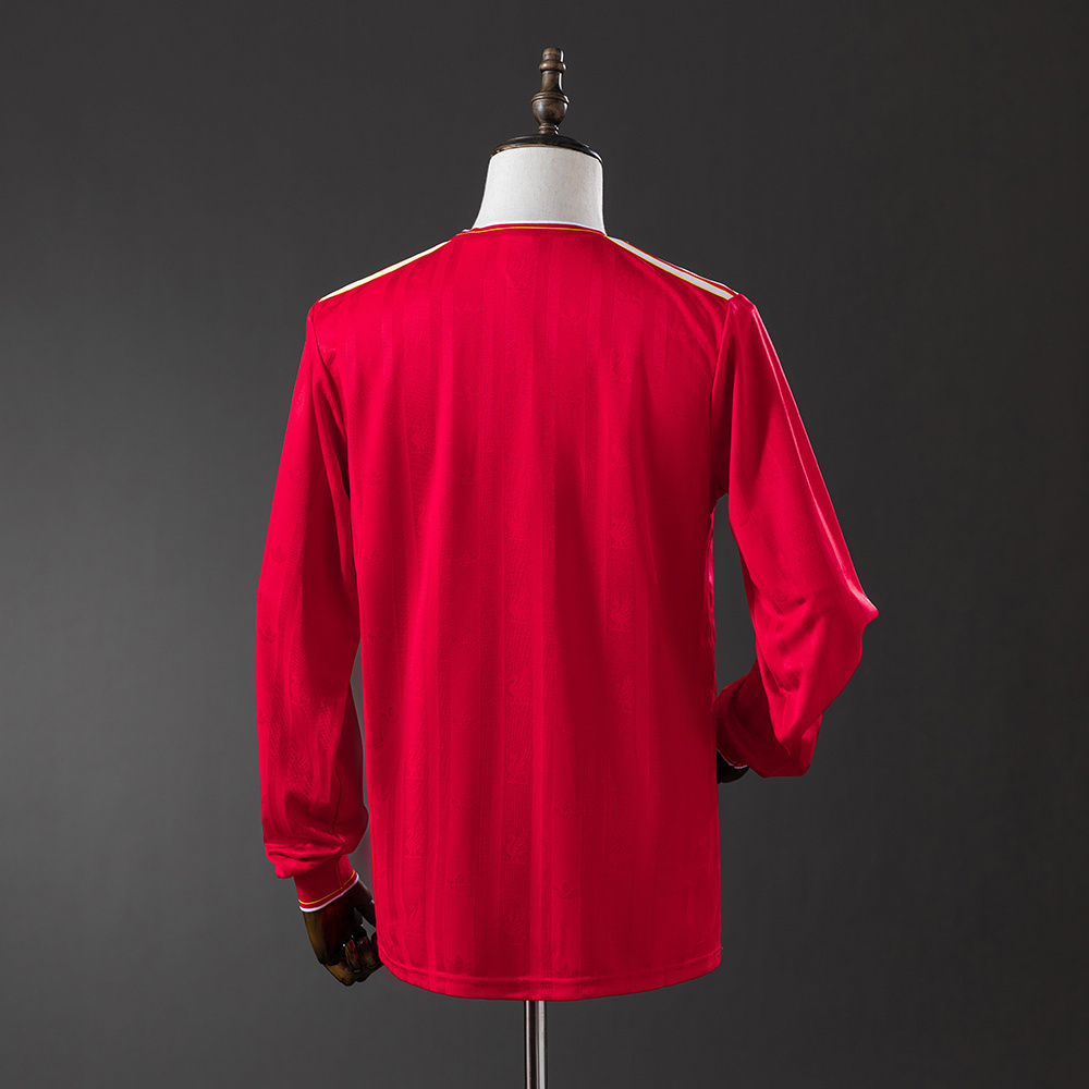 Liverpool 1986/87 Home Long Sleeve Retro Jersey – Replica Football Shirt – S-XXL