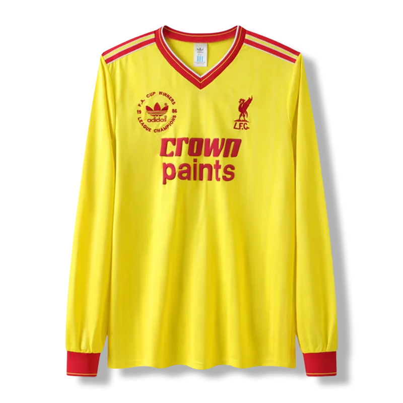 Retro Liverpool 85/87 Long Sleeve Third Away Jersey – Replica Football Shirt – S-XXL