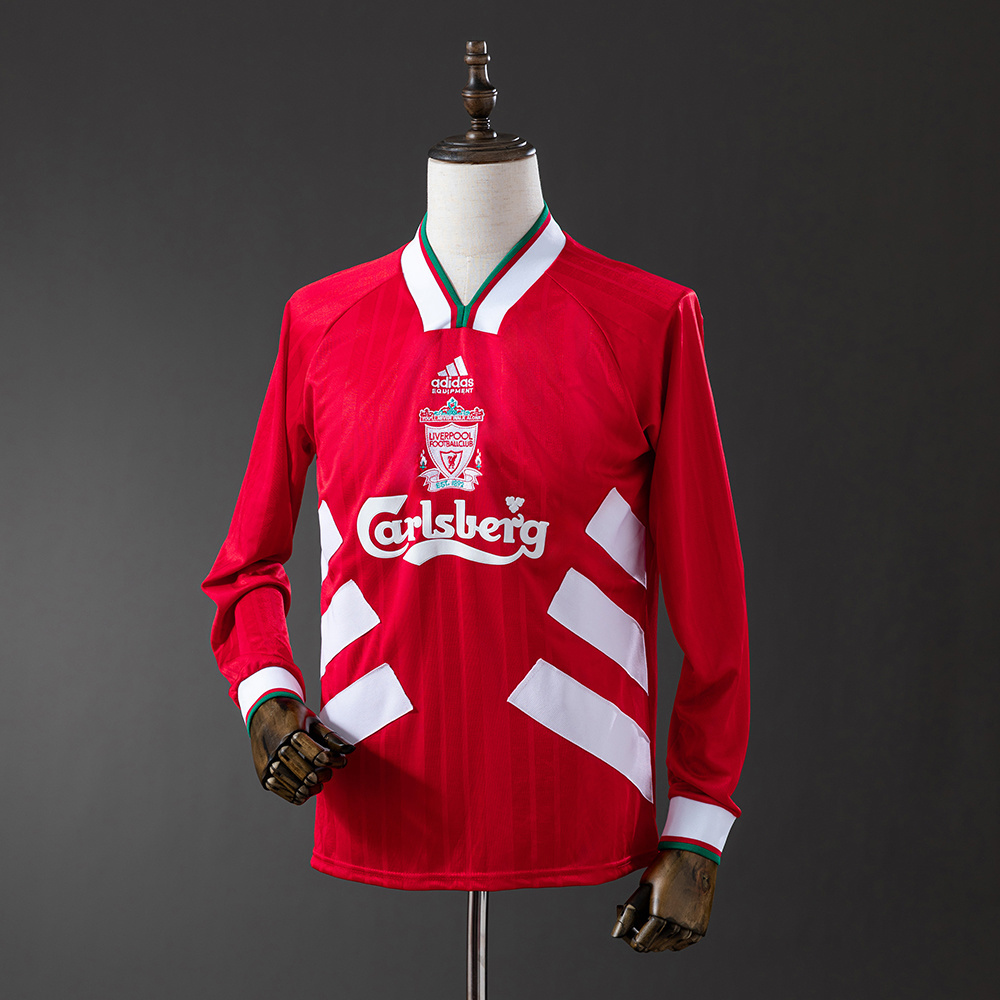 Liverpool 1993/95 Home Long Sleeve Retro Jersey – Replica Football Shirt – S-XXL