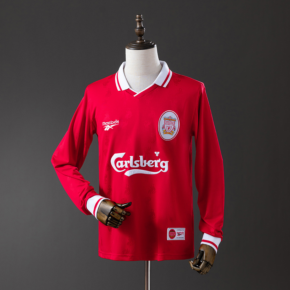 Liverpool 1996/97 Home Long Sleeve Retro Jersey – Replica Football Shirt – S-XXL