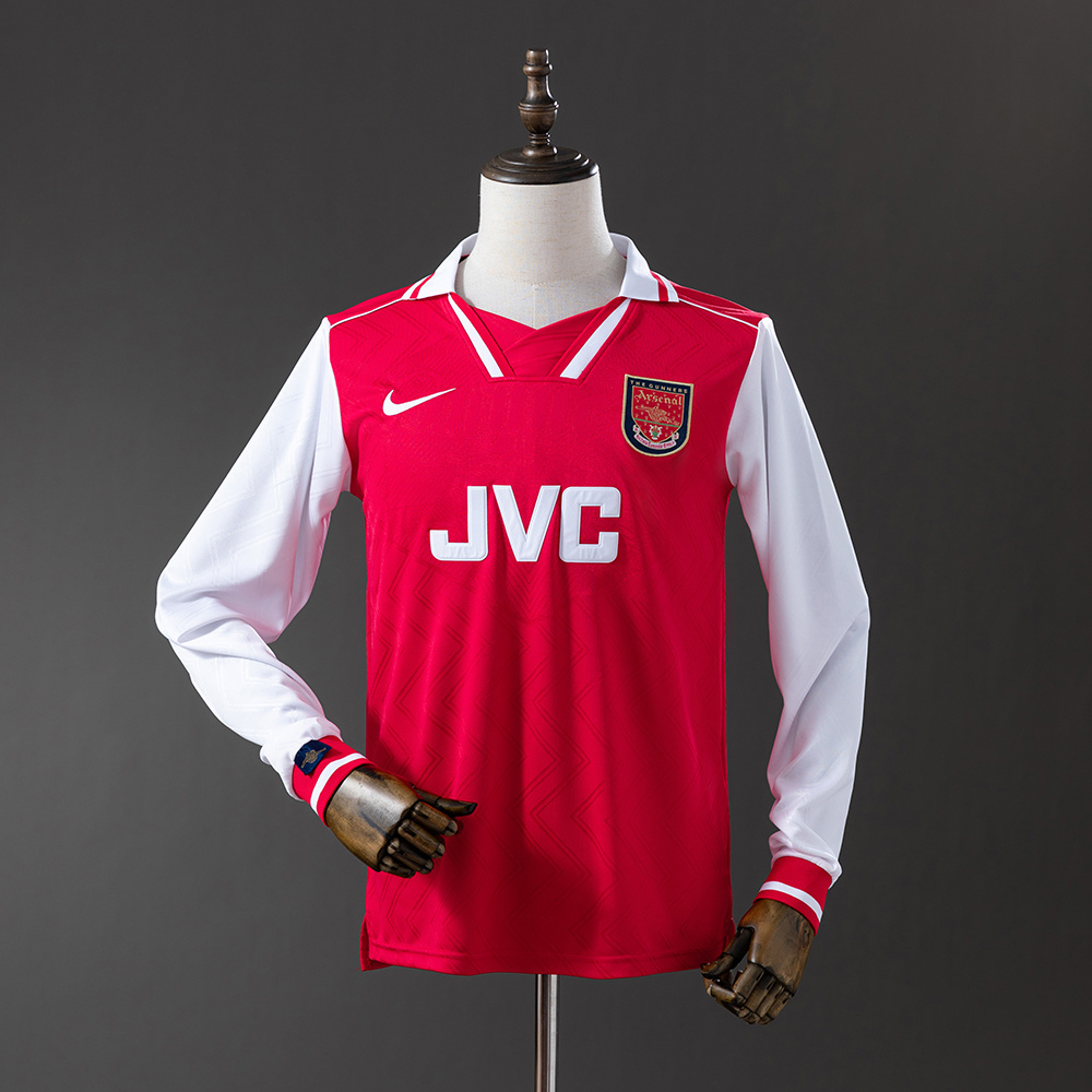 Arsenal 1996/97 Home Long Sleeve Retro Jersey – Replica Football Shirt – S-XXL