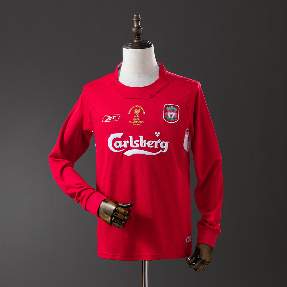 Liverpool 2004/05 Home Long Sleeve Retro Jersey – Replica Football Shirt – S-XXL