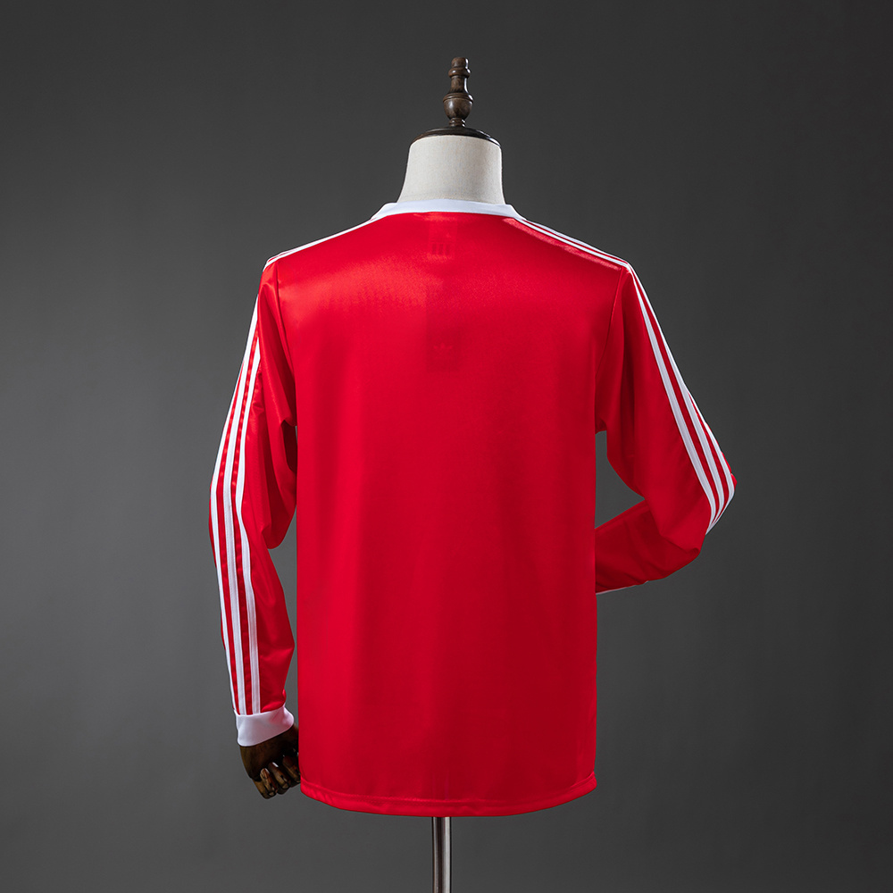 Nottingham Forest 77/80 Home Long Sleeve Retro Jersey – Replica Football Soccer Shirt – S–XXL