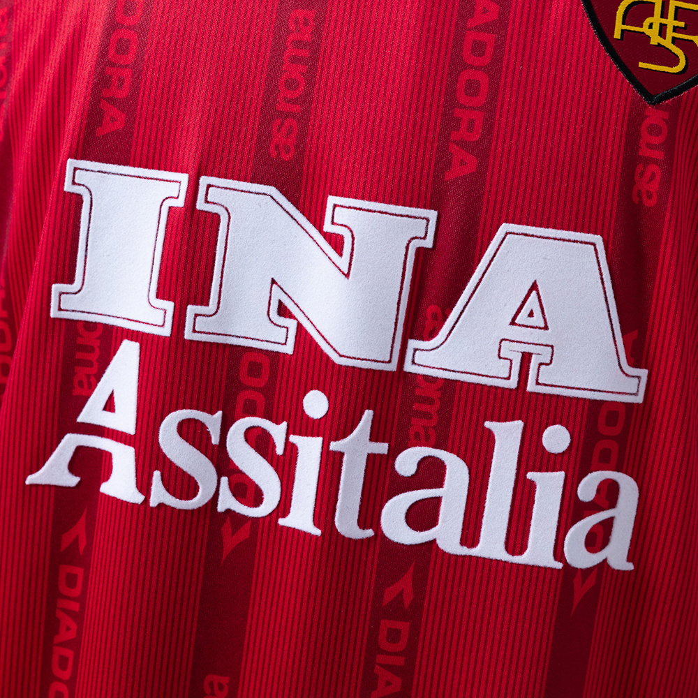 Roma 99/00 Home Long Sleeve Retro Jersey – Replica Football Soccer Shirt – S–XXL