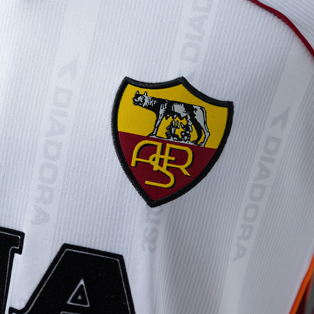 Roma 99/00 Away Long Sleeve Retro Jersey – Replica Football Soccer Shirt – S–XXL