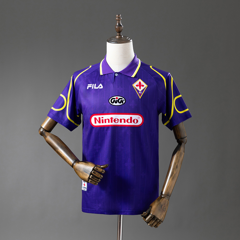 Fiorentina 97/98 Home Retro Jersey – Replica Football Soccer Shirt – S–XXL