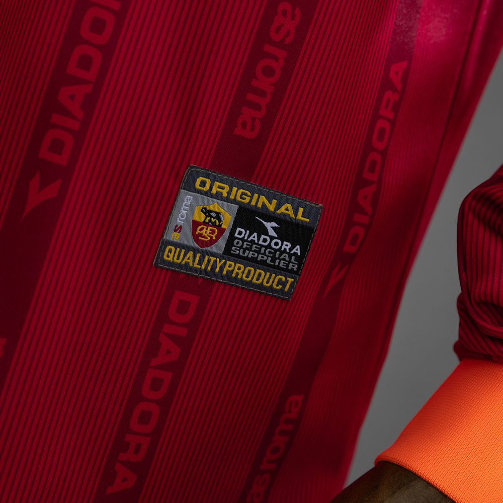 Roma 99/00 Home Long Sleeve Retro Jersey – Replica Football Soccer Shirt – S–XXL