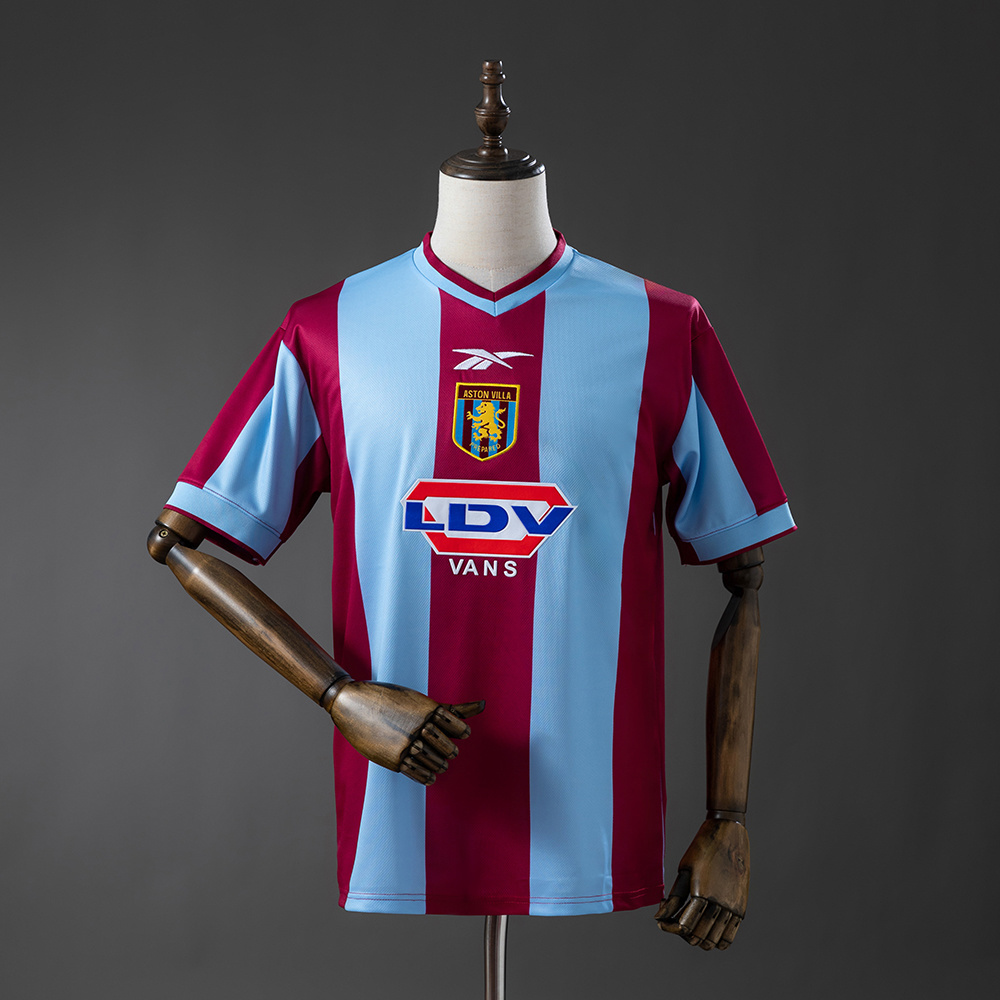 Aston Villa 99/00 Home Retro Jersey – Replica Football Soccer Shirt – S–XXL