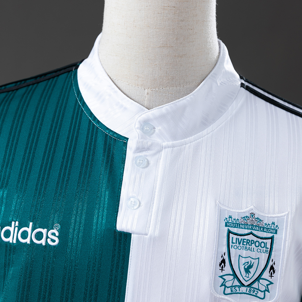 Liverpool 1995/96 Away Long Sleeve Retro Jersey – Replica Football Soccer Shirt – S–XXL
