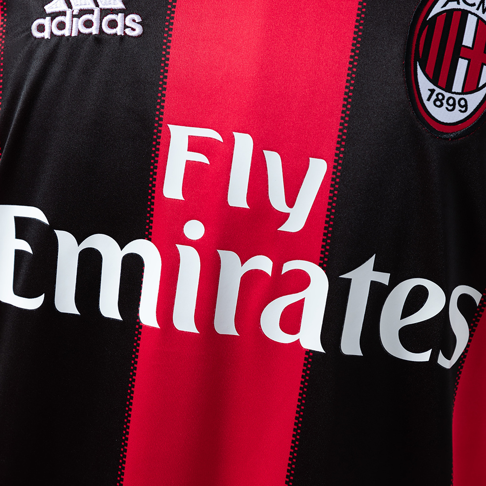 AC Milan 10/11 Home Long Sleeve Retro Jersey – Replica Football Soccer Shirt – S–XXL