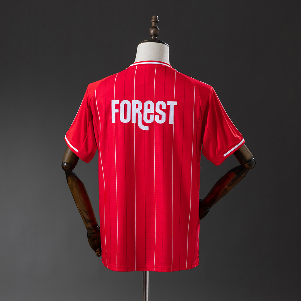 Nottingham Forest 25/26 US Pack Full-Button Baseball Jersey – Red – S–XXL