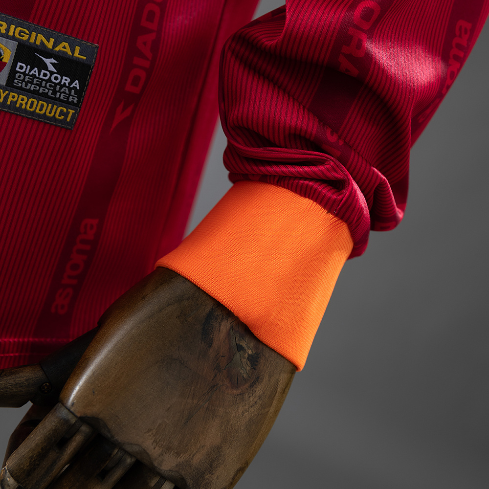 Roma 99/00 Home Long Sleeve Retro Jersey – Replica Football Soccer Shirt – S–XXL