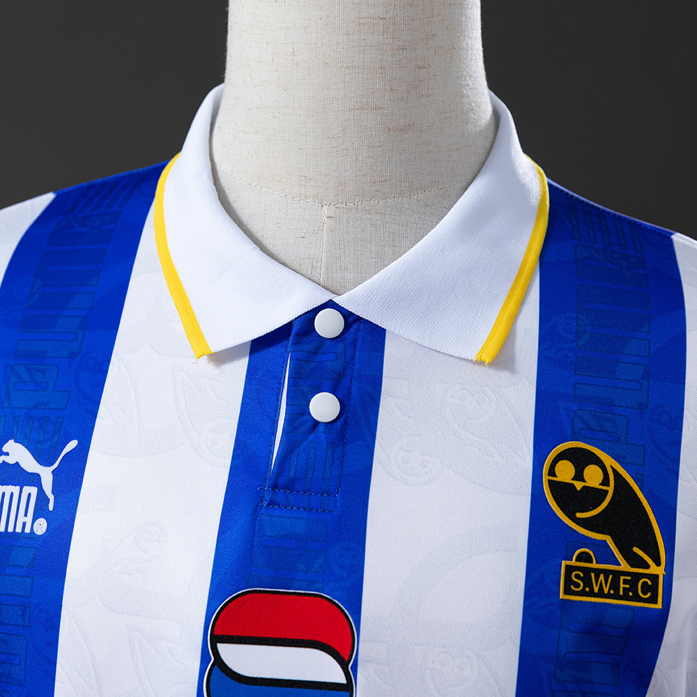 Sheffield Wednesday 1994/95 Home Retro Jersey – Replica Football Soccer Shirt – S–XXL
