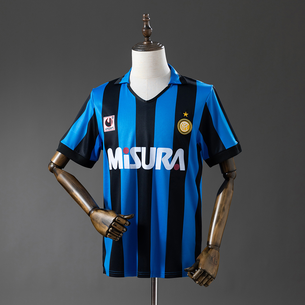 Inter Milan 90/91 Home Retro Jersey – Replica Football Soccer Shirt – S–XXL