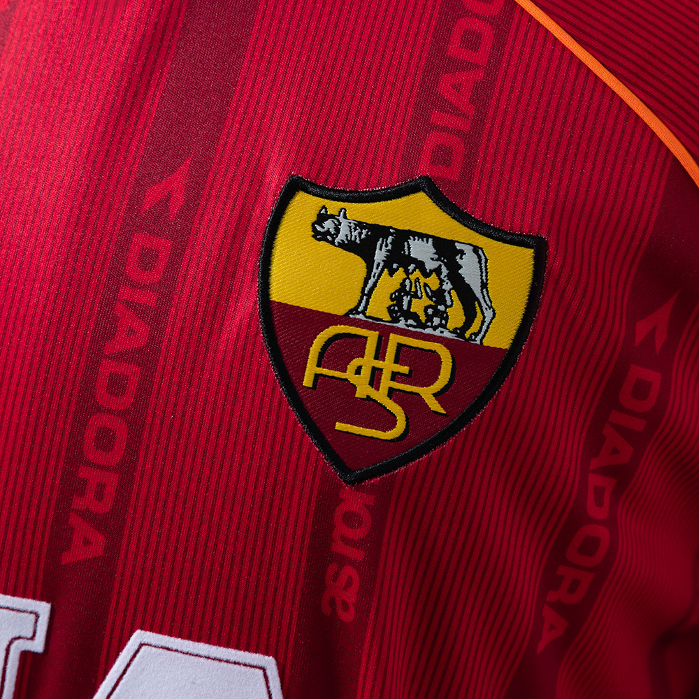 Roma 99/00 Home Long Sleeve Retro Jersey – Replica Football Soccer Shirt – S–XXL