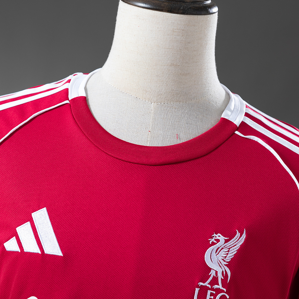 Liverpool 25/26 Home Long Sleeve Jersey – Replica Football Soccer Shirt – S–4XL