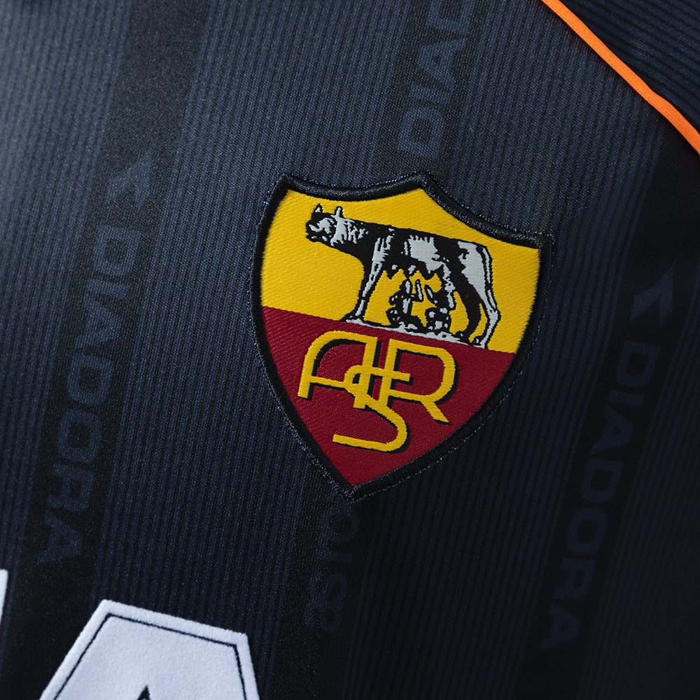 Roma 99/00 Third Long Sleeve Retro Jersey – Replica Football Soccer Shirt – S–4XL