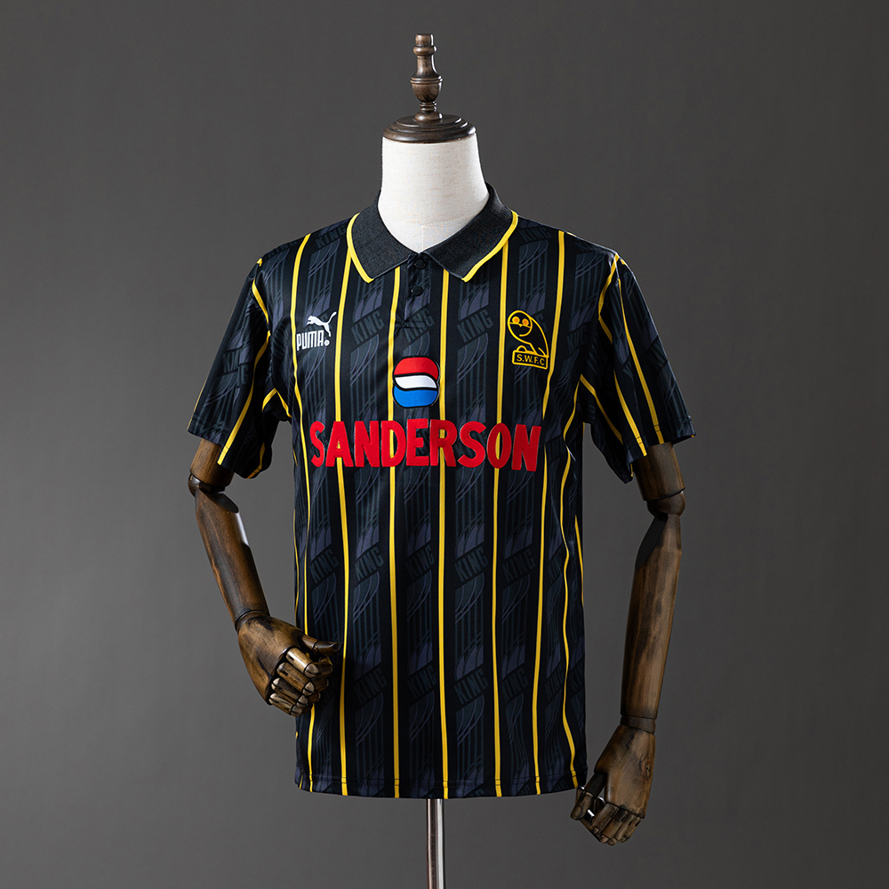 Sheffield Wednesday 1993 Away Retro Jersey – Replica Football Soccer Shirt – S–XXL