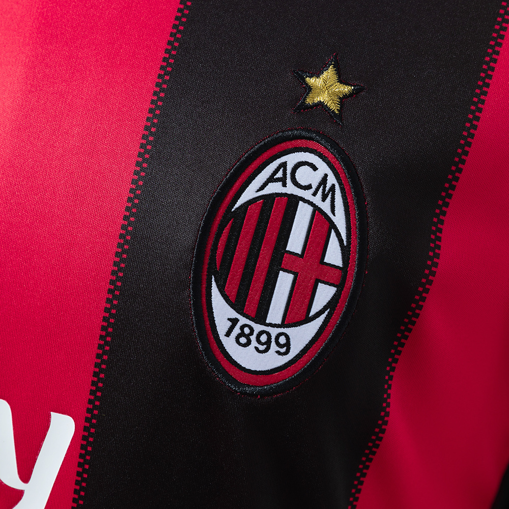 AC Milan 10/11 Home Long Sleeve Retro Jersey – Replica Football Soccer Shirt – S–XXL