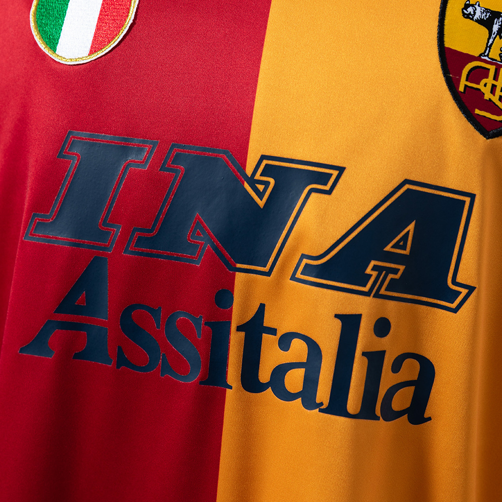 Roma 01/02 Champion Edition Long Sleeve Retro Jersey – Replica Football Soccer Shirt – S–XXL