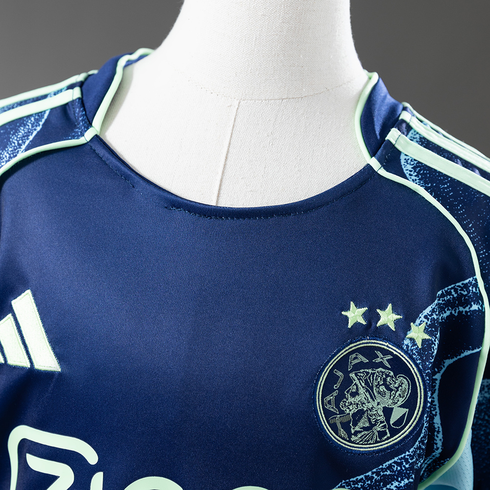 Ajax 25/26 Away Full Kids Kit – Youth Football Set – Size 16–28