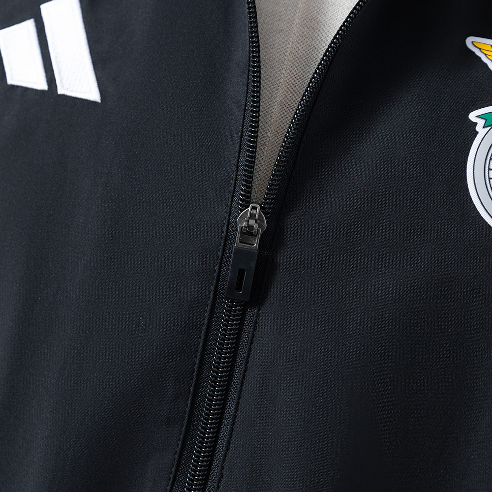 Benfica 25/26 Windbreaker Black – Replica Football Soccer Jacket – S–XXL