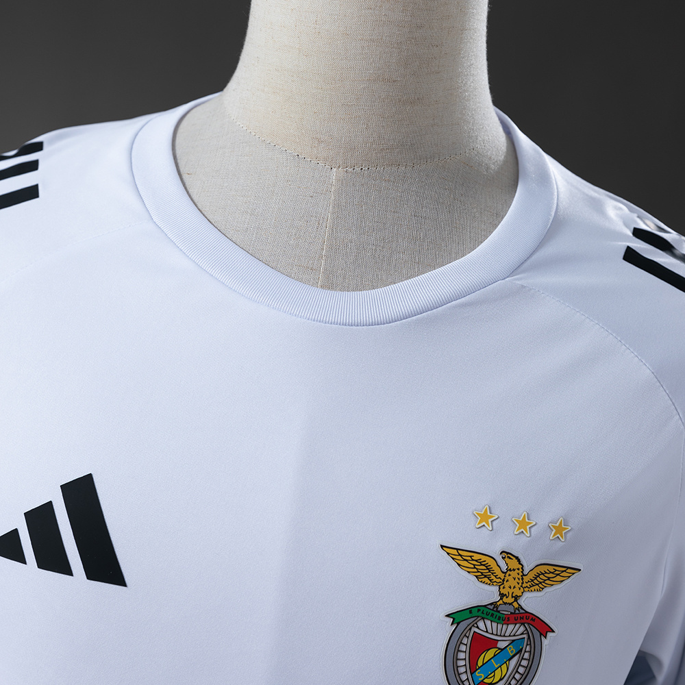 Benfica 25/26 Training Jersey White – Replica Football Soccer Shirt – S–4XL