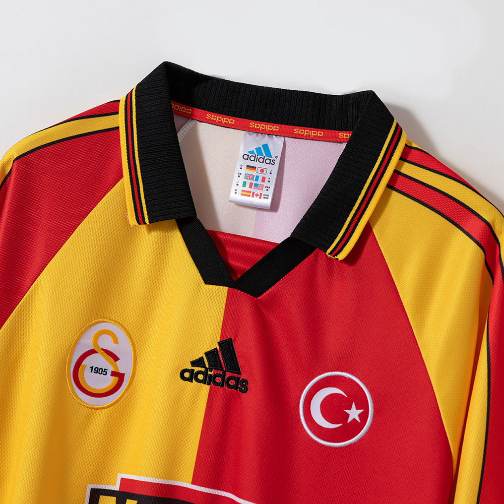 Retro Galatasaray S.K. 98/99 Home Jersey – Replica Football Soccer Shirt – S–2XL