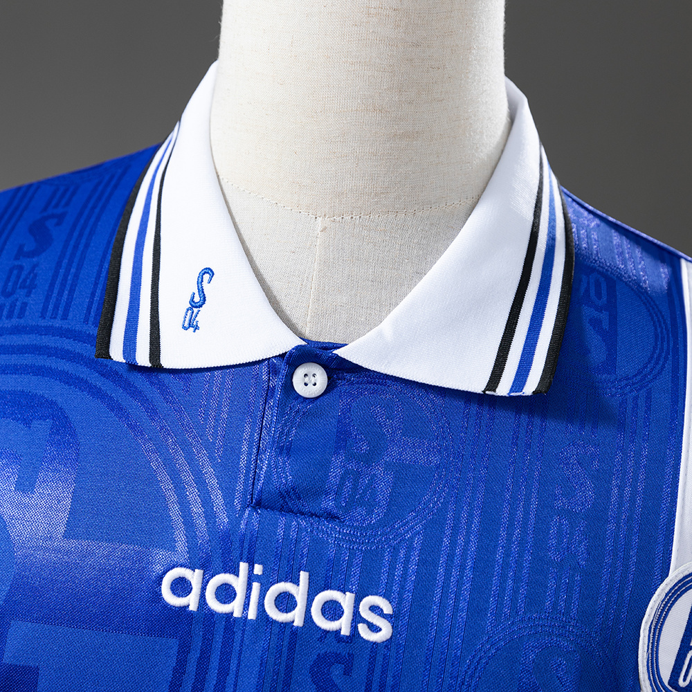 Schalke 04 1996/97 Home Retro Jersey – Replica Football Soccer Shirt – S–XXL