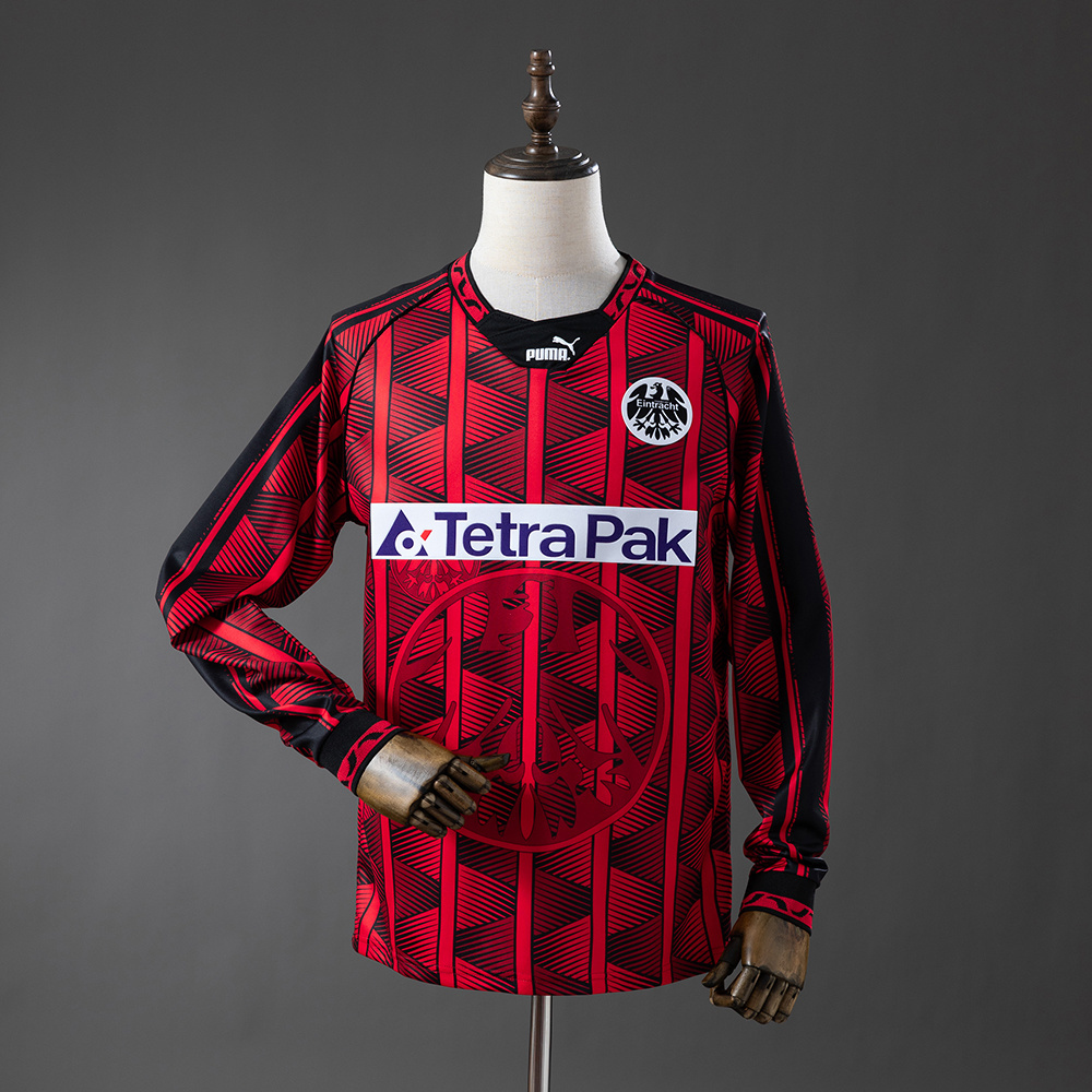 Frankfurt 1995/96 Home Long Sleeve Retro Jersey – Replica Football Soccer Shirt – S–XXL