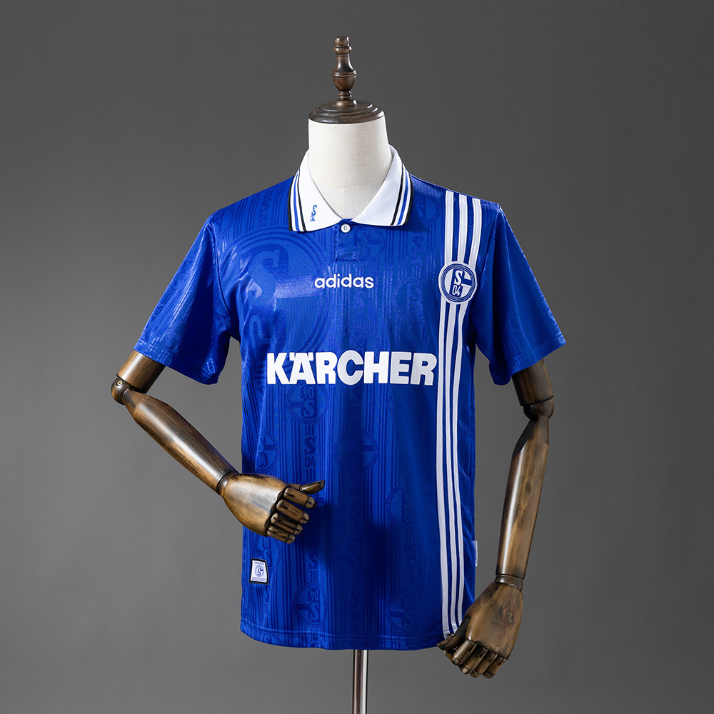 Schalke 04 1996/97 Home Retro Jersey – Replica Football Soccer Shirt – S–XXL