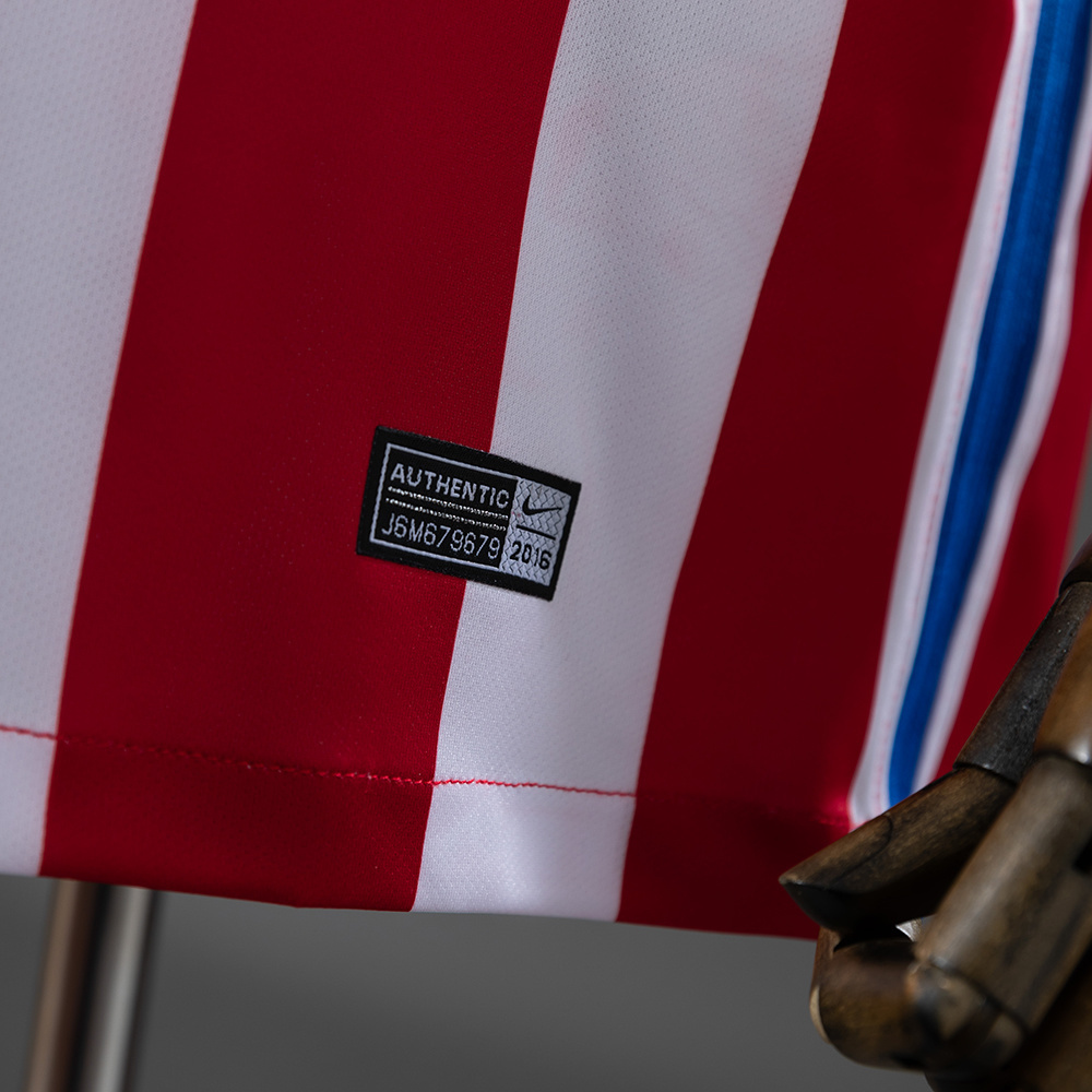 Atletico Madrid 2016/17 Home Retro Jersey – Replica Football Soccer Shirt – S–XXL