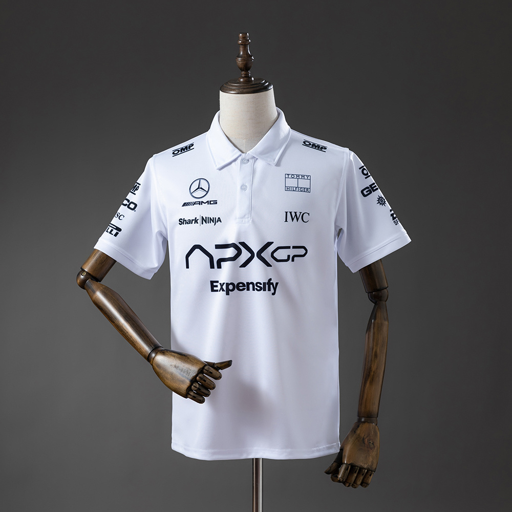 2025 F1 Mercedes-Benz APXGP Movie Edition POLO White S-5XL