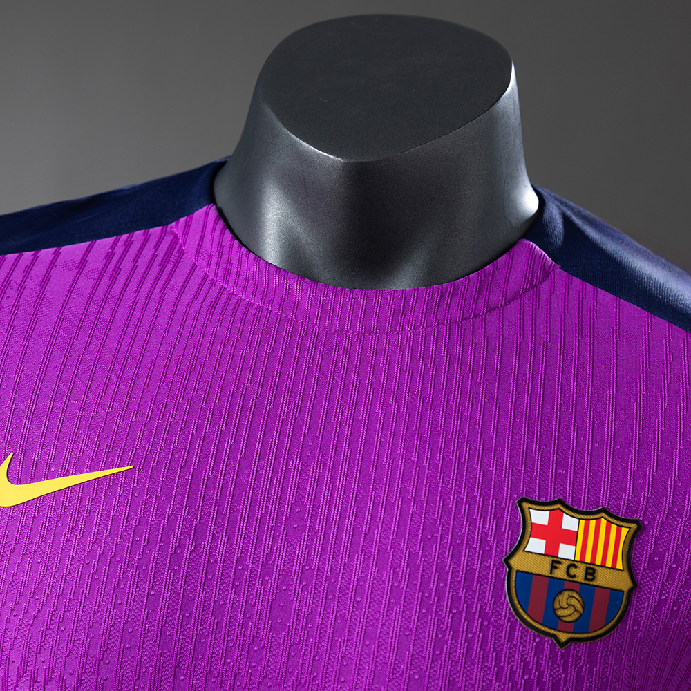 Barcelona 25/26 Pre-match Training Player Version Jersey Purple – Replica Football Soccer Shirt – S–3XL