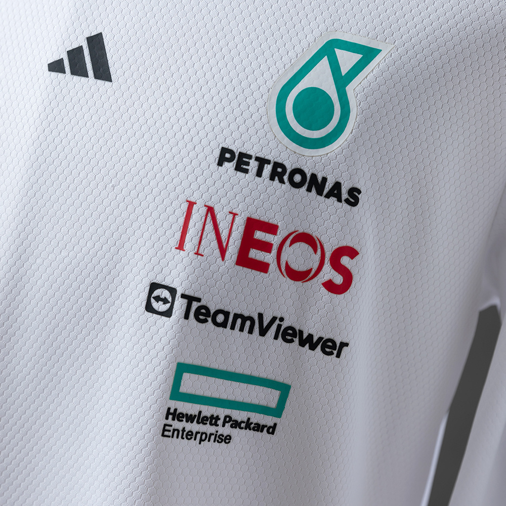 Mercedes-AMG Team 2025 F1 Racing Suit Long Sleeve White – Motorsport Replica – S–5XL
