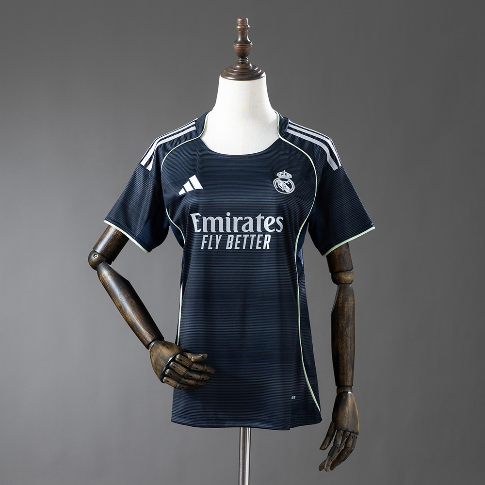 Real Madrid 25/26 Away Women’s Jersey – Replica Football Soccer Shirt – S–XXL