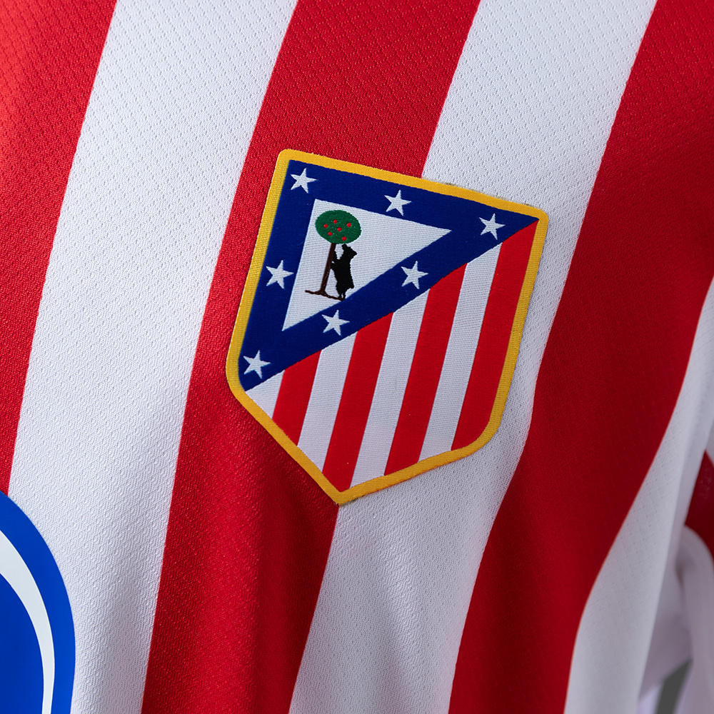 Atletico Madrid 25/26 Home Long Sleeve Jersey – Replica Football Soccer Shirt – S–4XL