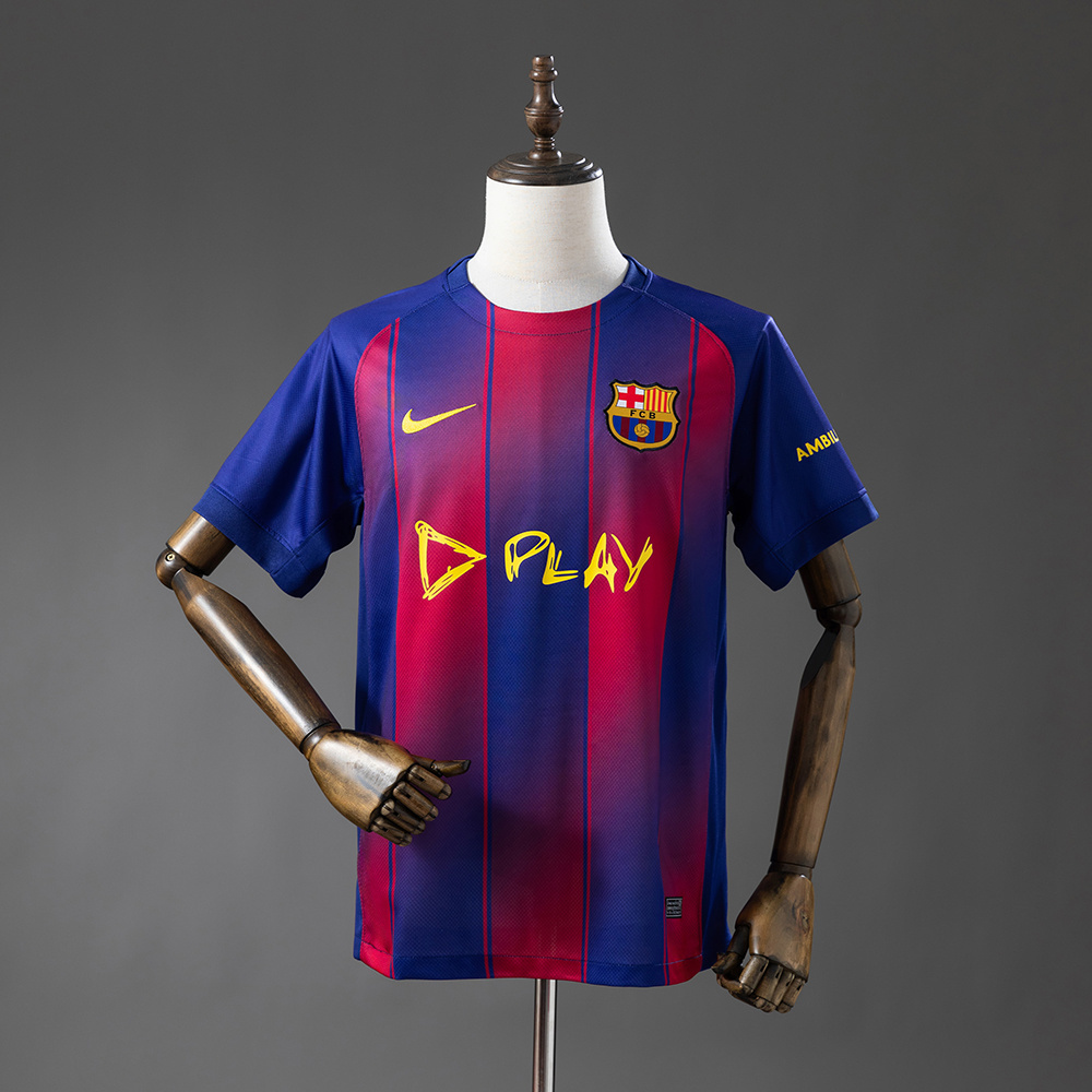 Barcelona x Ed Sheeran 25/26 Home Jersey – Replica Football Soccer Shirt – S–4XL