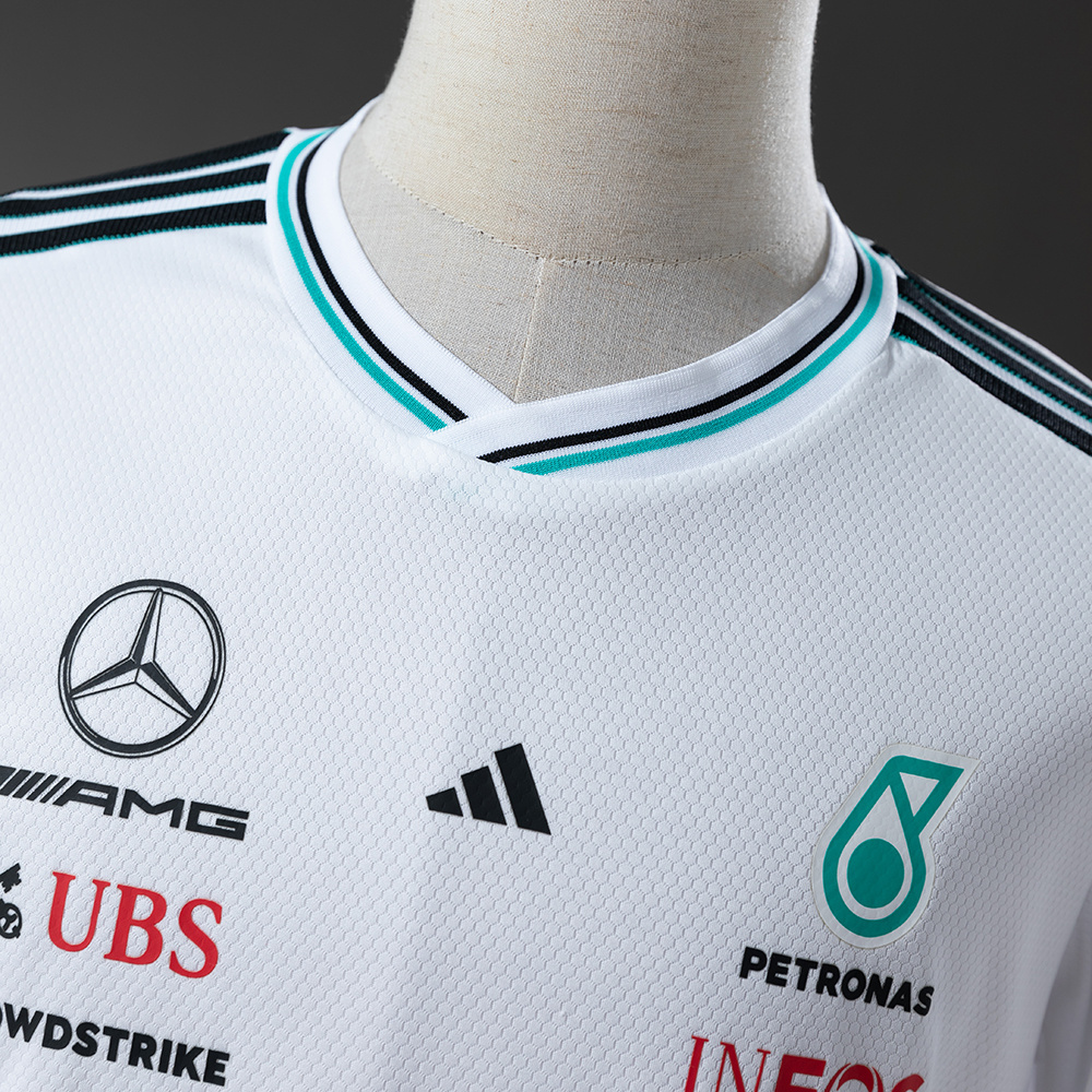 Mercedes-AMG Team 2025 F1 Racing Suit Long Sleeve White – Motorsport Replica – S–5XL
