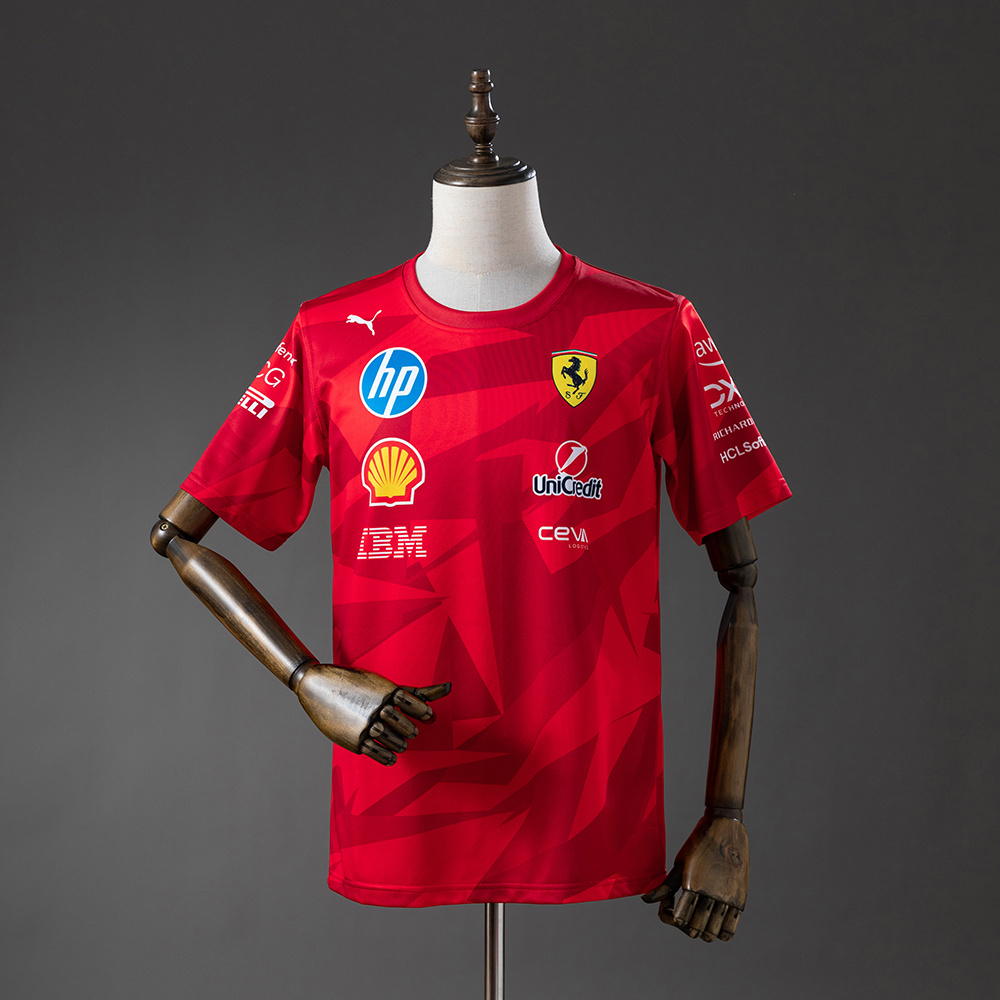 2025 F1 Ferrari T-shirt, Red S-5XL