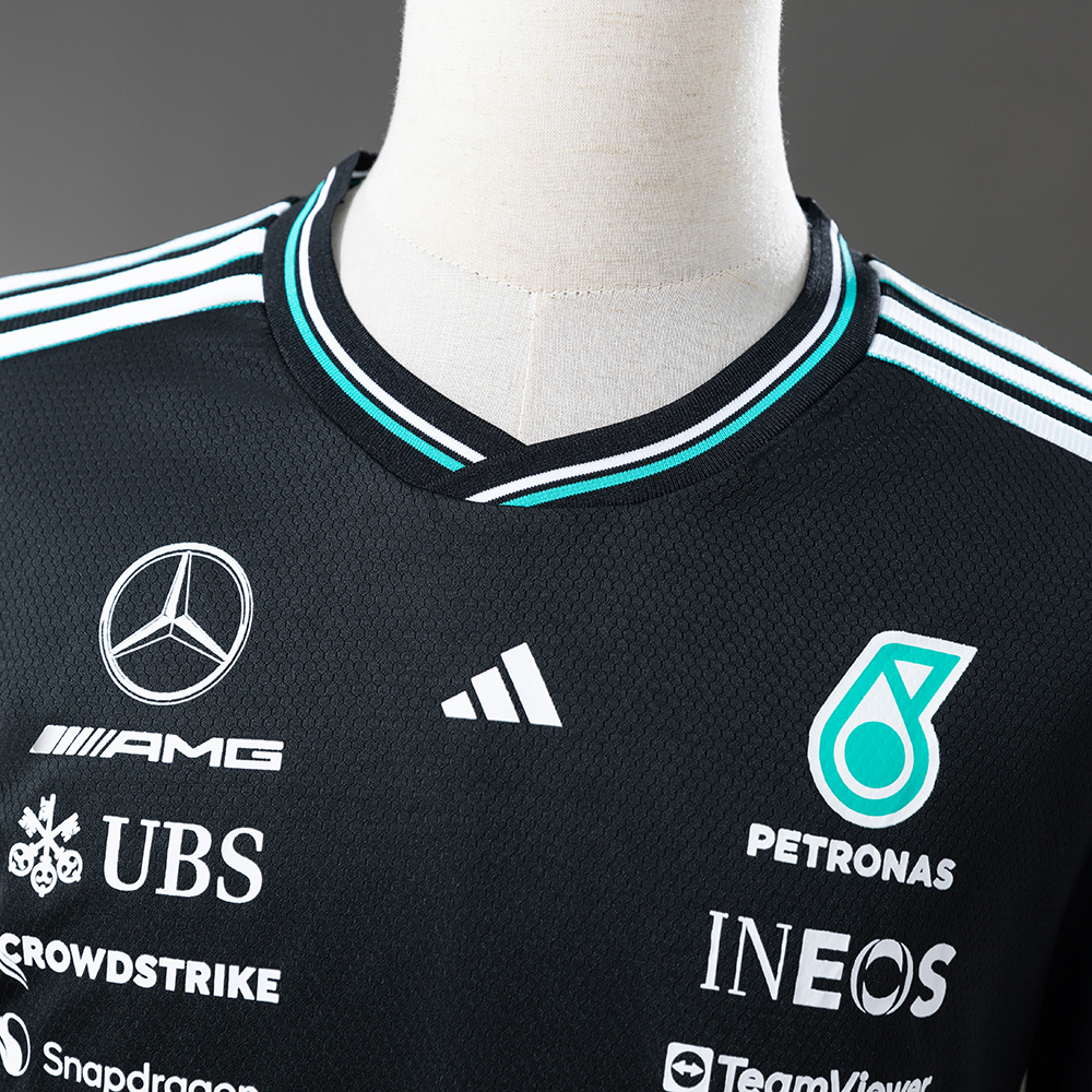 Mercedes-AMG Team 2025 F1 Racing Suit Long Sleeve Black – Motorsport Replica – S–5XL
