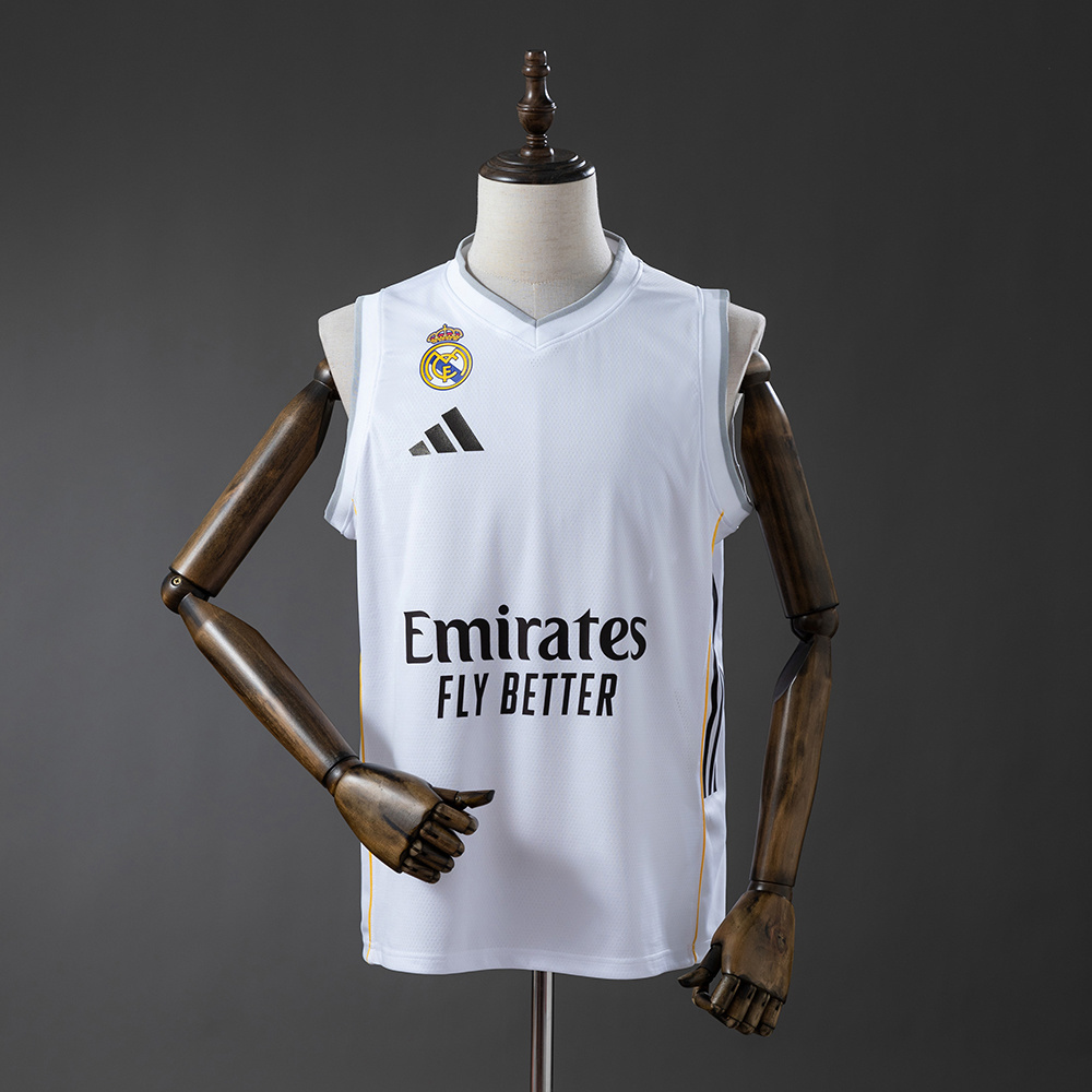 Real Madrid 25/26 Home Basketball Jersey – Replica Basketball Shirt – S–XXL
