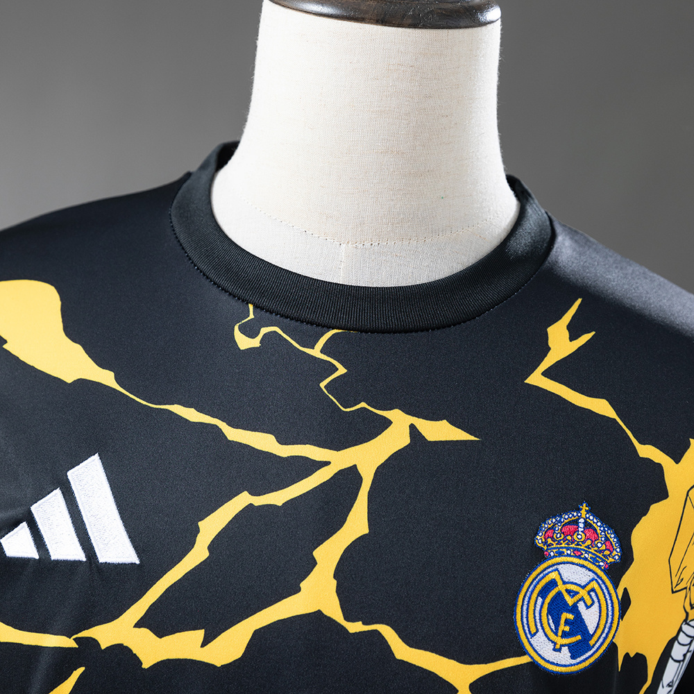 Real Madrid 25/26 Marvel Comics Jersey Black – Replica Football Soccer Shirt – S–XXL