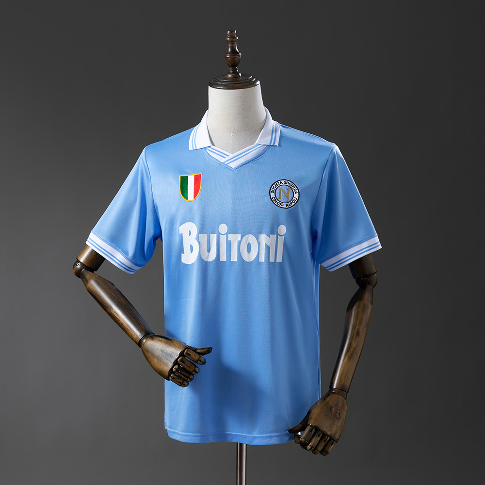 Napoli 86/87 Home Retro Jersey – Replica Football Soccer Shirt – S–XXL