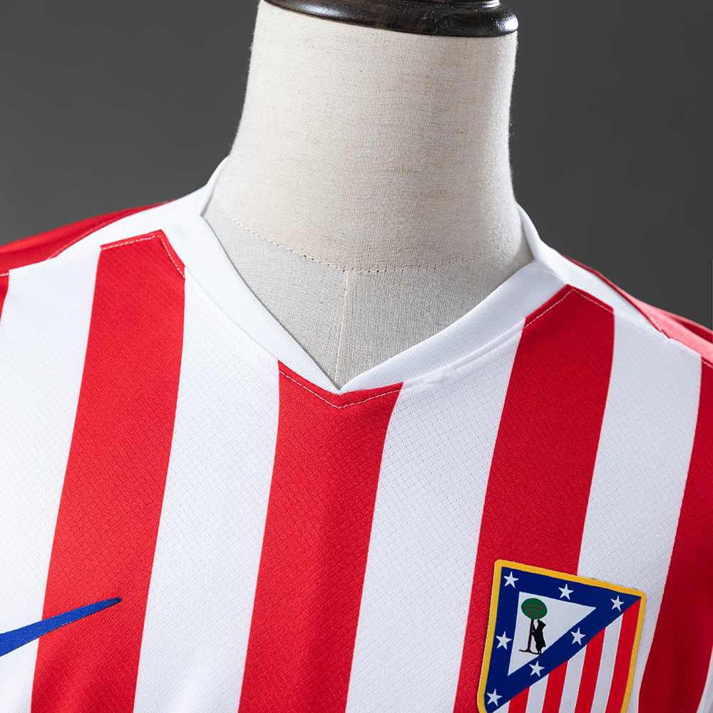 Atletico Madrid 25/26 Home Long Sleeve Jersey – Replica Football Soccer Shirt – S–4XL