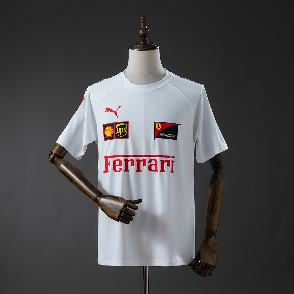 Scuderia Ferrari F1 2025 White T-shirt S-3XL