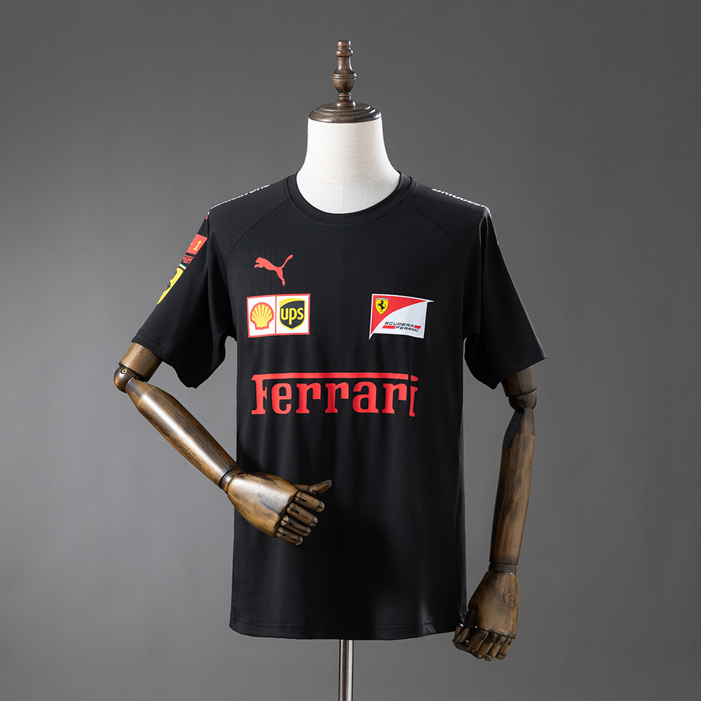 Scuderia Ferrari F1 2025 Black T-shirt S-3XL