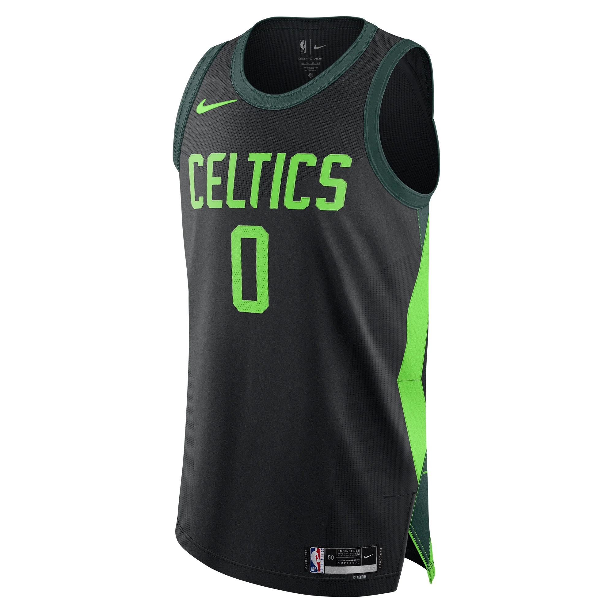 Men's Boston Celtics Jayson Tatum Black 2024/25  Player Jersey - City Edition